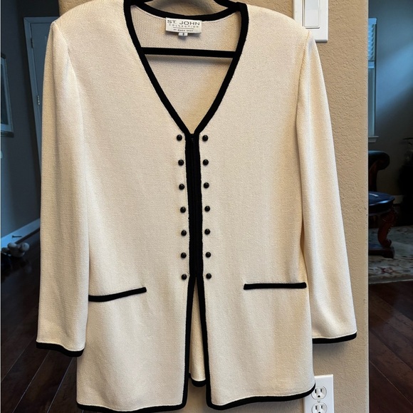 St John’s Collection by Marie Gray Santana Knit Cardigan/Blazer, Vintage, Size 8 - Picture 9 of 10